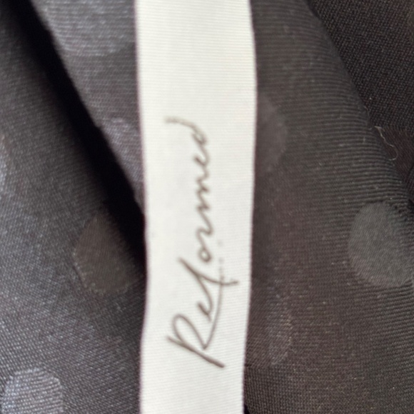 Reformed Dress Asymmetrical Black Size XS - Picture 6 of 8